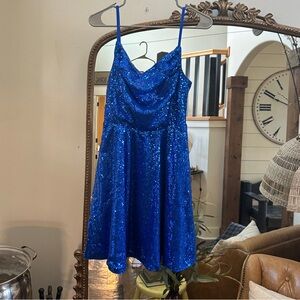 Blue sparkle dress